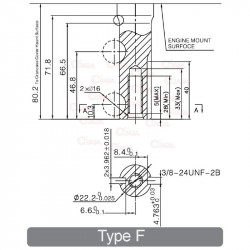 BS MOTOR VGRADNI 850E-SERIE 6,5KS-190CCM,OHV-VERTIKAL,KOSILNICA-22,2X80MM IZHOD GREDI