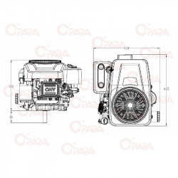 LONCIN MOTOR VGRADNI 18 KS 608 CCM KPL. RIDER,TRAKTOR
