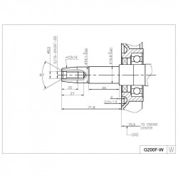 LONCIN MOTOR VGRADNI 6,5KS-200CCM,OHV-HORIZONTALNI,ELEKTROAGREGAT,KONIČNI IZHOD GREDI