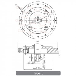 LONCIN MOTOR VGRADNI 9,0KS-270CCM,OHV-HORIZONTALNI,S PRIROBNICO ACME/MUTA,KONIČNI IZHOD GREDI