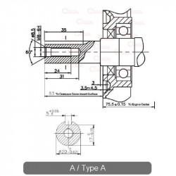 LONCIN MOTOR VGRADNI OHC,VIBRO-196CCM-4,1KW/6,5KS,GRED 20X53MM