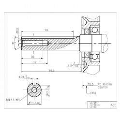LONCIN MOTOR VGRADNI,ZIMSKI-212CCM-4,4KW/7KS,GRED 19,05X87MM